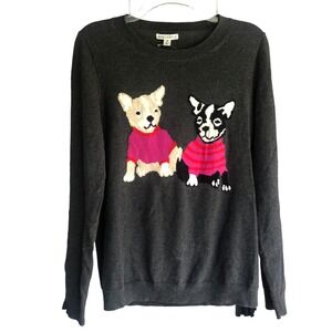 NWT J. Crew Mercantile French Bulldog Cotton/Wool Lightweight Sweater